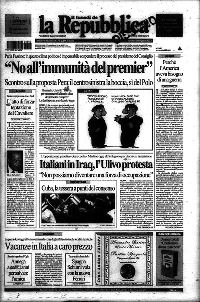 Il lunedì de La repubblica